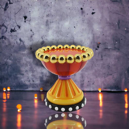Halloween, Seasonal Decor Halloween Carnival Red and Orange Candle Holder by December Diamonds 29-29782 44 $ Shop All Quirks! Stew's Incense