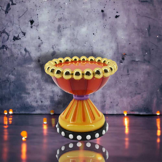 Halloween, Seasonal Decor Halloween Carnival Red and Orange Candle Holder by December Diamonds 29-29782 44 $ Shop All Quirks! Stew's Incense