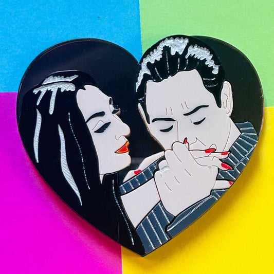 Brooches Heart Shaped Gothic Love Acrylic Brooch by Makokot Design 1560814075 39 $ Quirks! Stew's Incense