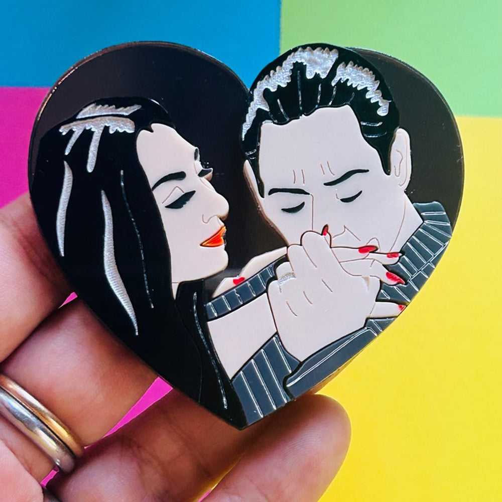 Brooches Heart Shaped Gothic Love Acrylic Brooch by Makokot Design 1560814075 39 $ Quirks! Stew's Incense