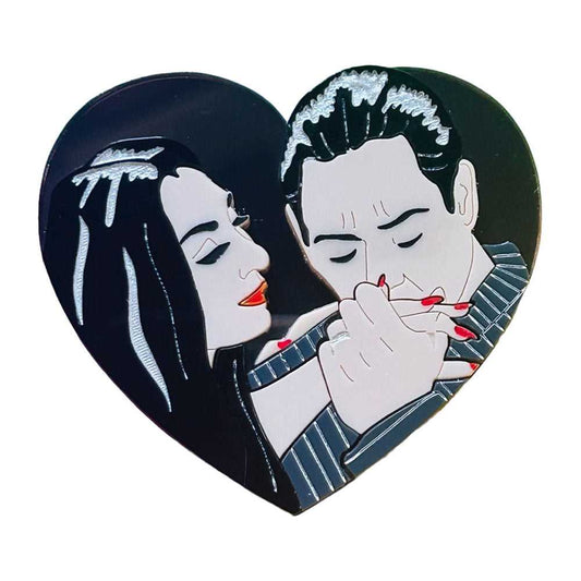 Brooches Heart Shaped Gothic Love Acrylic Brooch by Makokot Design 1560814075 39 $ Quirks! Stew's Incense