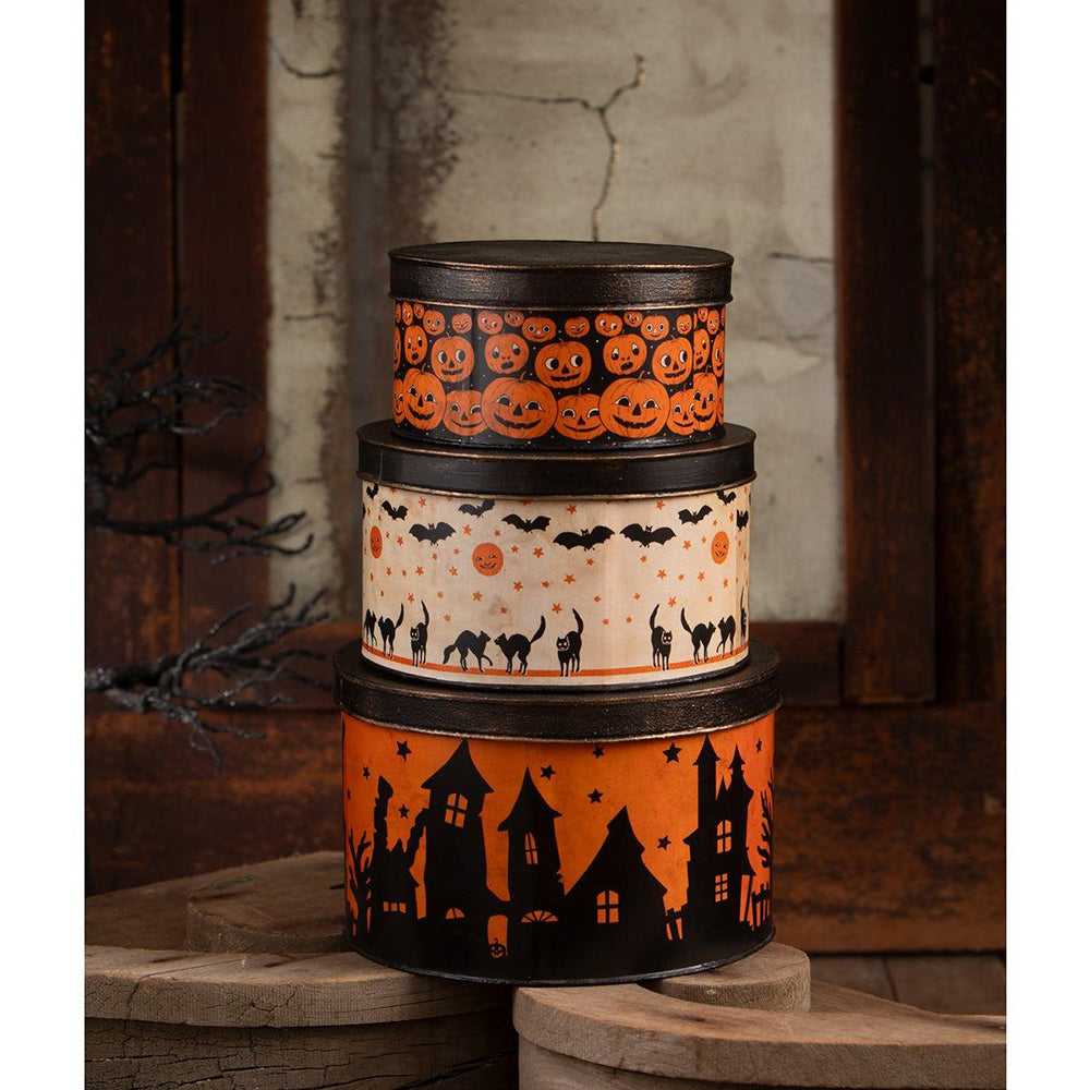 Halloween Figurine Halloween Vintage Tins Set/3 by Bethany Lowe Designs TF4245 74 $ Shop All Quirks! Stew's Incense