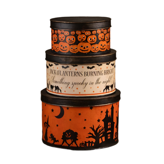Halloween Figurine Halloween Vintage Tins Set/3 by Bethany Lowe Designs TF4245 74 $ Shop All Quirks! Stew's Incense