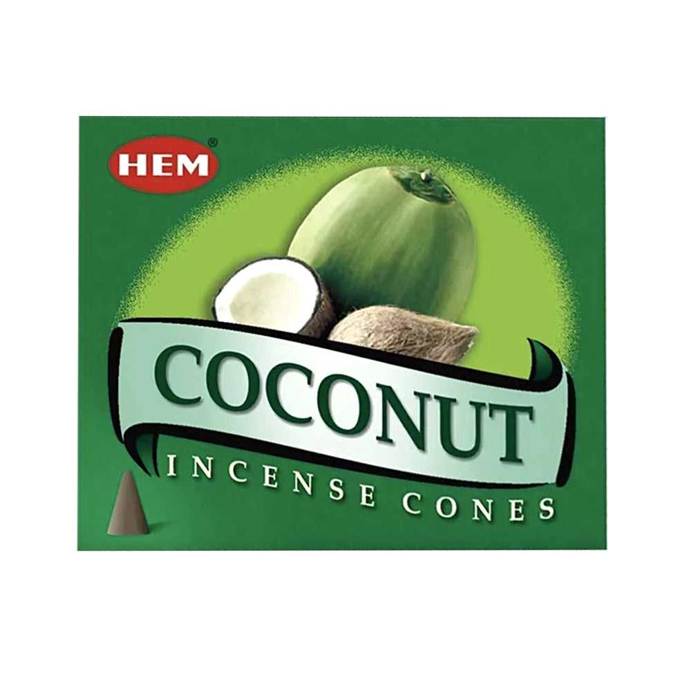 Incense HEM Coconut Incense Cones CO12 1 $ Shop All The Witches Sage LLC Stew's Incense