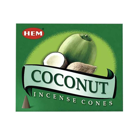 Incense HEM Coconut Incense Cones CO12 1 $ Shop All The Witches Sage LLC Stew's Incense
