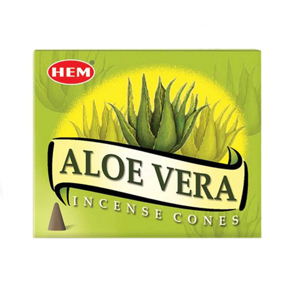 Incense HEM Aloe Vera Incense Cones 2200 1 $ Shop All The Witches Sage LLC Stew's Incense