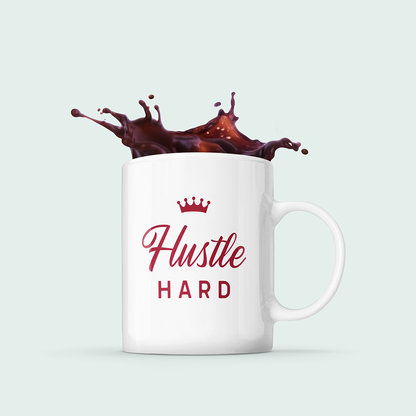 Mug Hustle Hard Mug with Crown Gift 1207053482 24 $ Mugs Onetify Stew's Incense