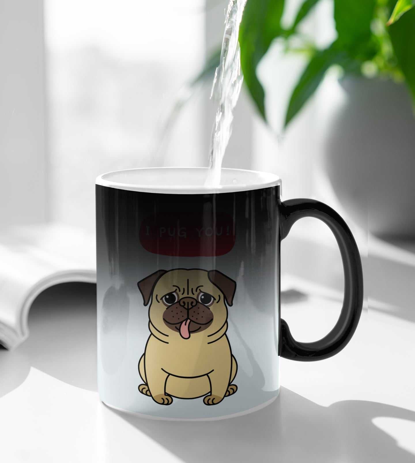 Mug I PUG You Puppy Heat Sensitive Color Changing Mug CCMLC1003C3 24 $ Mugs Onetify Stew's Incense