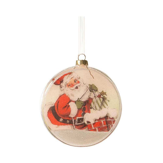 Holiday Ornaments Santa Glass Disk Ornament by Bethany Lowe Designs LC3432 9 $ Christmas Quirks! Stew's Incense