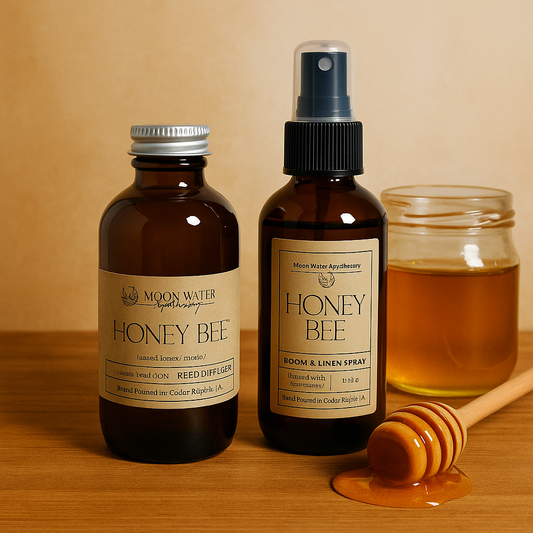  Honey Bee - ROOM & LINEN SPRAY, Sweet Golden Honey, by Moon Water Apothecary sku-40248613994586 24 $ Moon Water Apothecary Stew's Incense