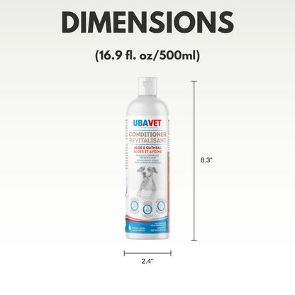 Grooming Supplies UBAVET Aloe & Oatmeal Conditioner for Dogs & Cats – Nourishing & Soothing Formula for Sensitive Skin – (16.9 fl oz / 500ml) UVUS3006 15 $ Pet Lovers Store American Pet Supplies Stew's Incense