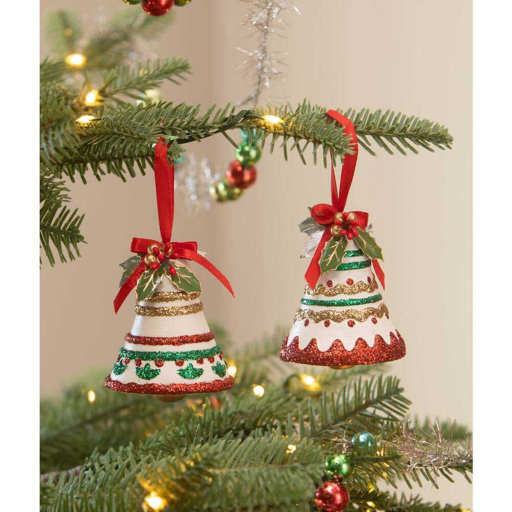Seasonal Decor, Christmas Kitschmas Fun Set/2 Bell Ornaments by Bethany Lowe Designs TF4258 49 $ Christmas Quirks! Stew's Incense