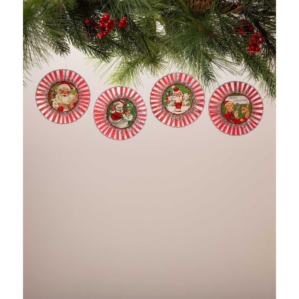 Christmas Kitschmas Rosette Ornaments Set of 4 by Bethany Lowe Designs TL3366 29 $ Christmas Quirks! Stew's Incense