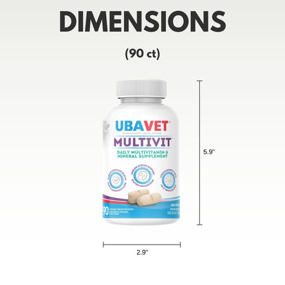 Vitamins UBAVET MULTIVIT Daily Vitamin and Mineral Tablet for Dogs – Comprehensive Nutritional Support – (90 ct) UVUS3014 34 $ Pet Lovers Store American Pet Supplies Stew's Incense