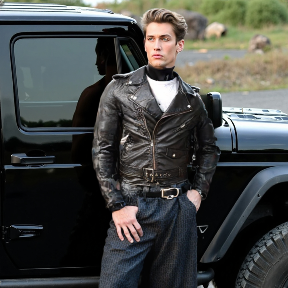 Mens Biker Jacket Mens Faux Leather Biker Zipper Jacket CLAM767876E-BLK-S 76 $ Coats Onetify Stew's Incense