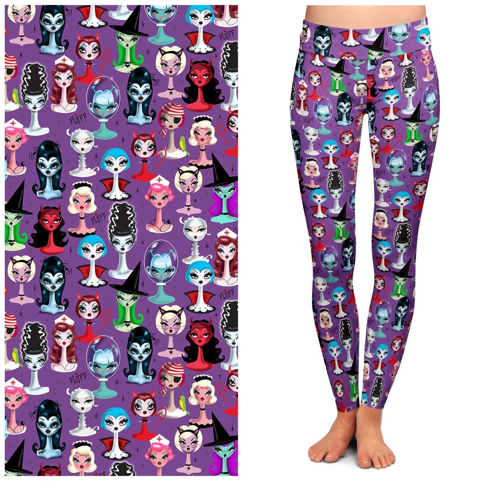 Leggings "Spooky Dolls" Leggings by Miss Fluff x Lipstick & Chrome LCL-22A 24 $ Shop All Quirks! Stew's Incense