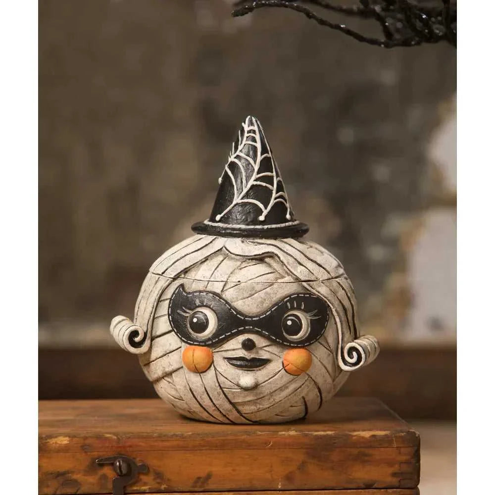 Seasonal Decor, Halloween Mummies Mia & Moe Containers by Johanna Parker for Bethany Lowe JP2031 & 129 $ Quirks! Stew's Incense