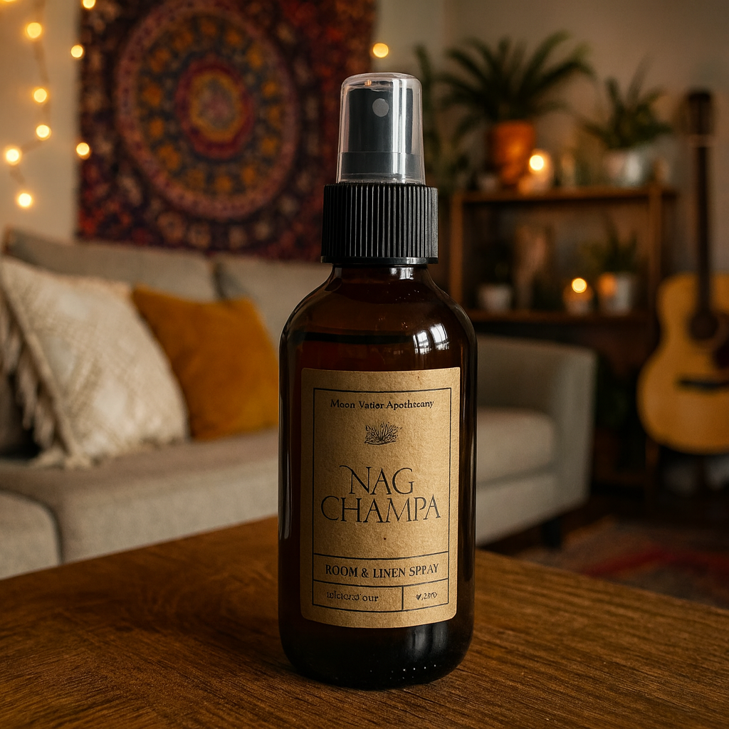 Nag Champa - ROOM & LINEN SPRAY sku-41595277541466 24 $ Shop All Moon Water Apothecary Stew's Incense