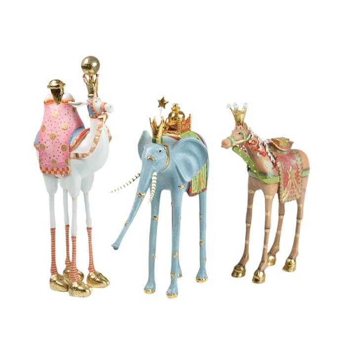 Patience Brewster Nativity Nativity Magi Animal Figures, Set of 3 by Patience Brewster 08-500013-KIT 198 $ Shop All Quirks! Stew's Incense