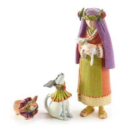 Nativity Sets Nativity Shepherdess with Dog Figures by Patience Brewster 08-30673 95 $ Shop All Quirks! Stew's Incense