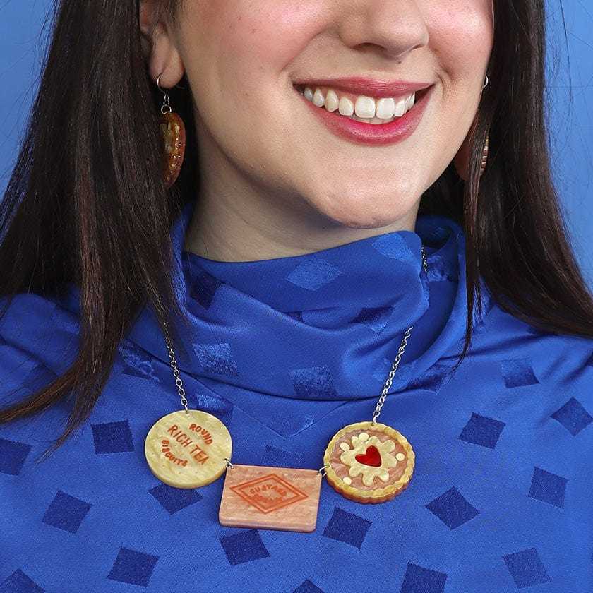 Necklaces A Biscuit or Three Necklace by Erstwilder 444476595570_20CE 59 $ Shop All Quirks! Stew's Incense