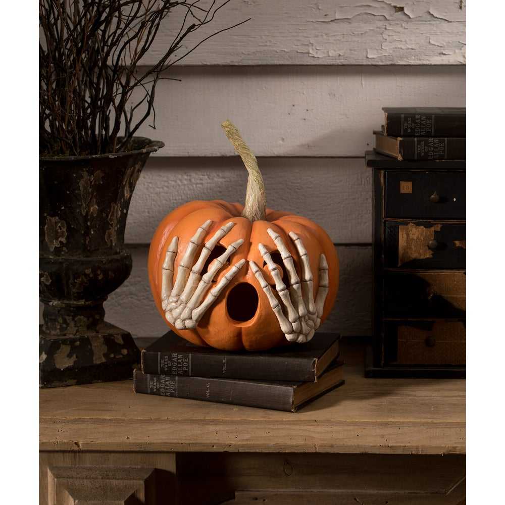 Figurines Peek-a-Boo Pumpkin Orange by Bethany Lowe Designs TD3131 139 $ Shop All Quirks! Stew's Incense