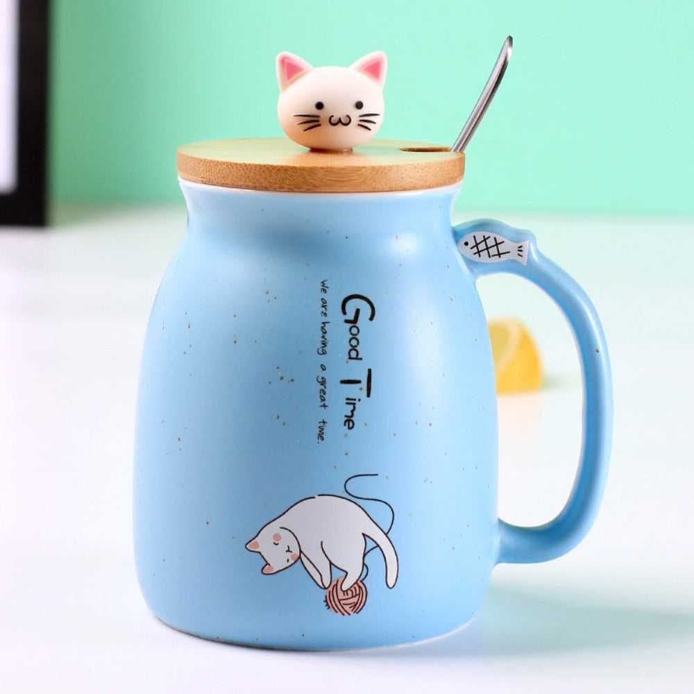 Mug Adorable Cat Cartoon Ceramic Coffee Mug CTM10211A-PNK 36 $ Mugs Onetify Stew's Incense