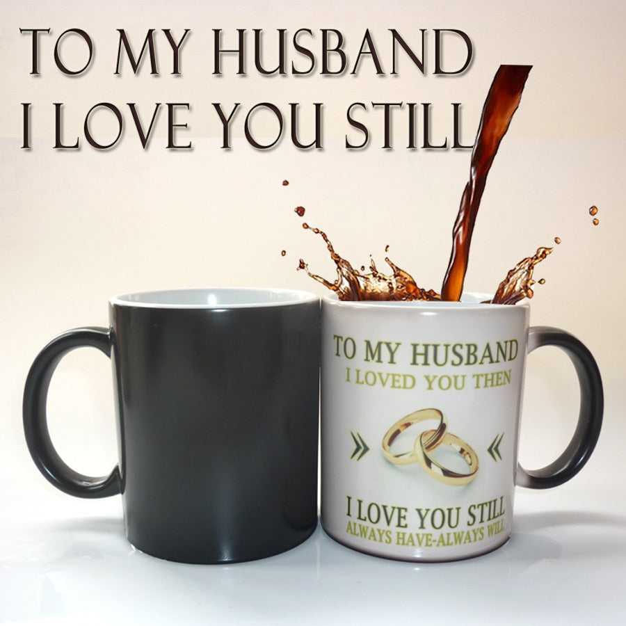 Mug Wedding Anniversary Gift Idea Color Changing Heat Sensitive Magical Ceramic Mug CFMG05173D-W 26 $ Mugs Onetify Stew's Incense
