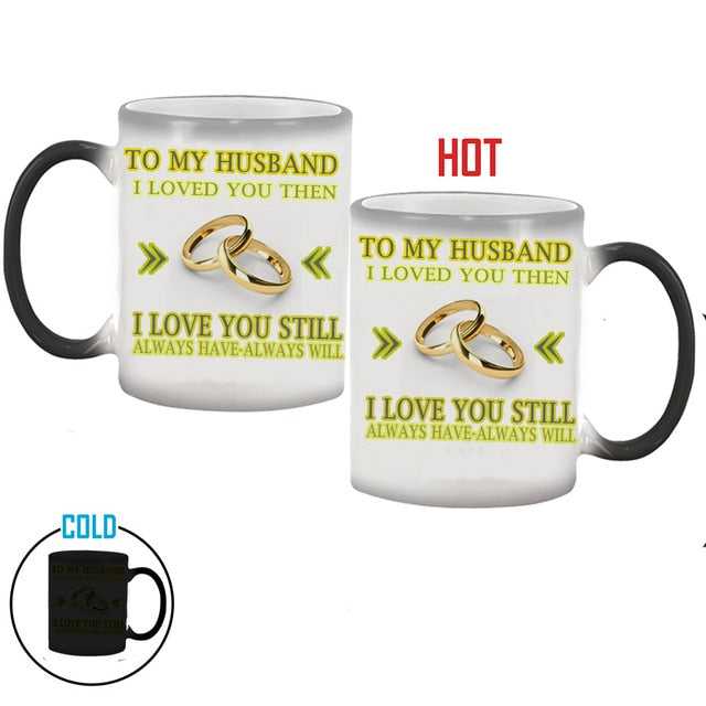 Mug Wedding Anniversary Gift Idea Color Changing Heat Sensitive Magical Ceramic Mug CFMG05173D-W 26 $ Mugs Onetify Stew's Incense