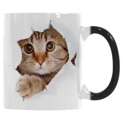 Mug Adorable Cute Lovely Cat Colorful Changing Ceramic Coffee Mug CMCT05175G 24 $ Mugs Onetify Stew's Incense