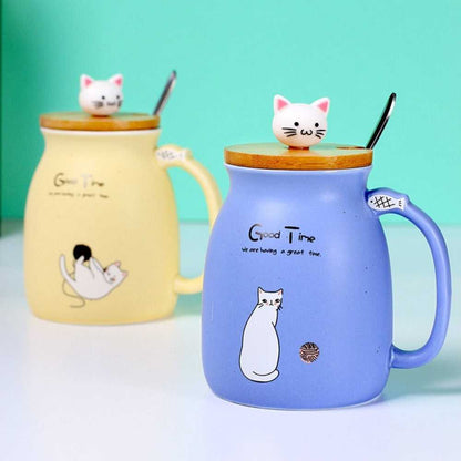 Mug Adorable Cat Cartoon Ceramic Coffee Mug CTM10211A-PNK 36 $ Mugs Onetify Stew's Incense