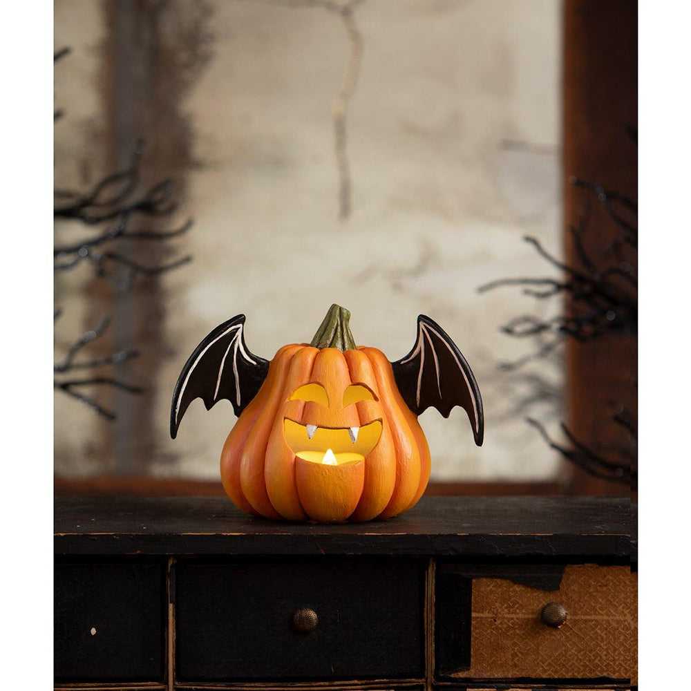 Figurines Pumpkin Bat Luminary by Bethany Lowe Designs TF4249 39 $ Shop All Quirks! Stew's Incense