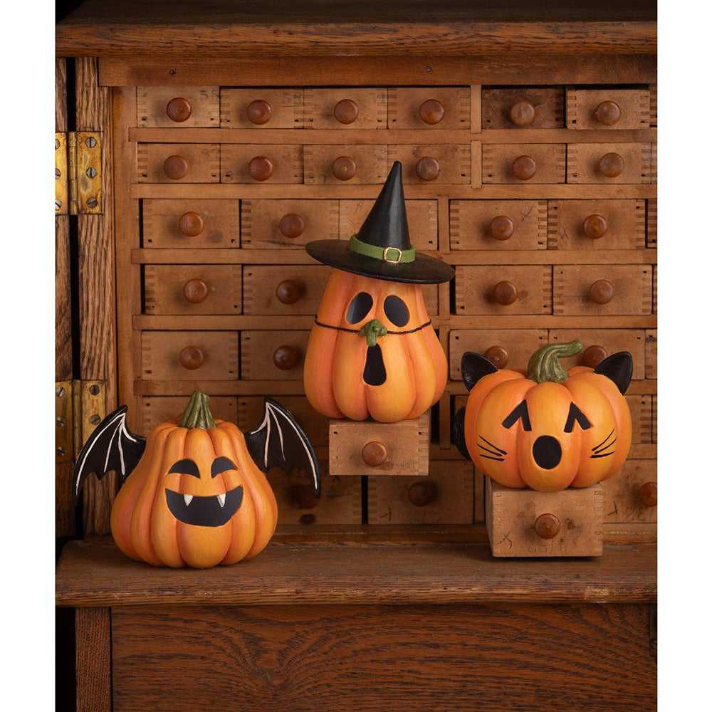 Figurines Pumpkin Cat Luminary by Bethany Lowe Designs TF4248 39 $ Shop All Quirks! Stew's Incense