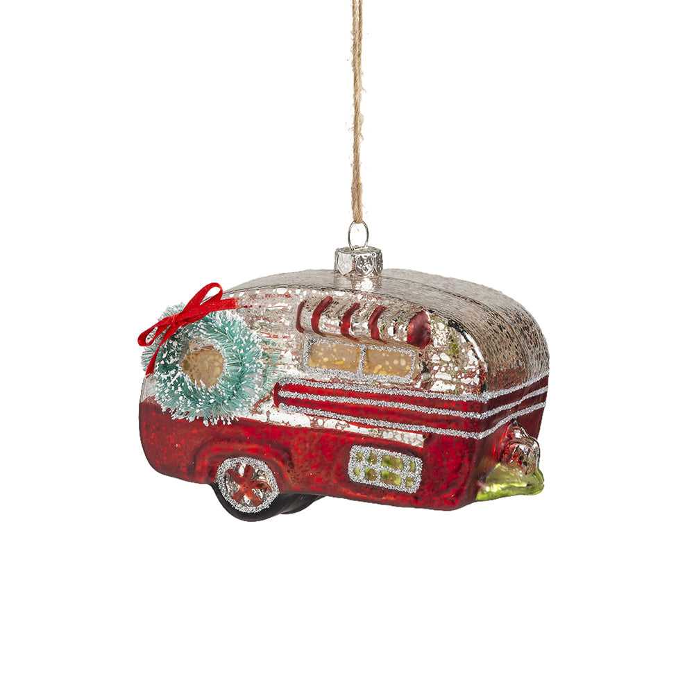 Holiday Ornaments Red Canned Ham Vintage Camper Glass Ornament 104335 16 $ Shop All Quirks! Stew's Incense