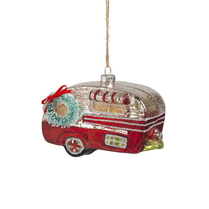 Holiday Ornaments Red Canned Ham Vintage Camper Glass Ornament 104335 16 $ Shop All Quirks! Stew's Incense