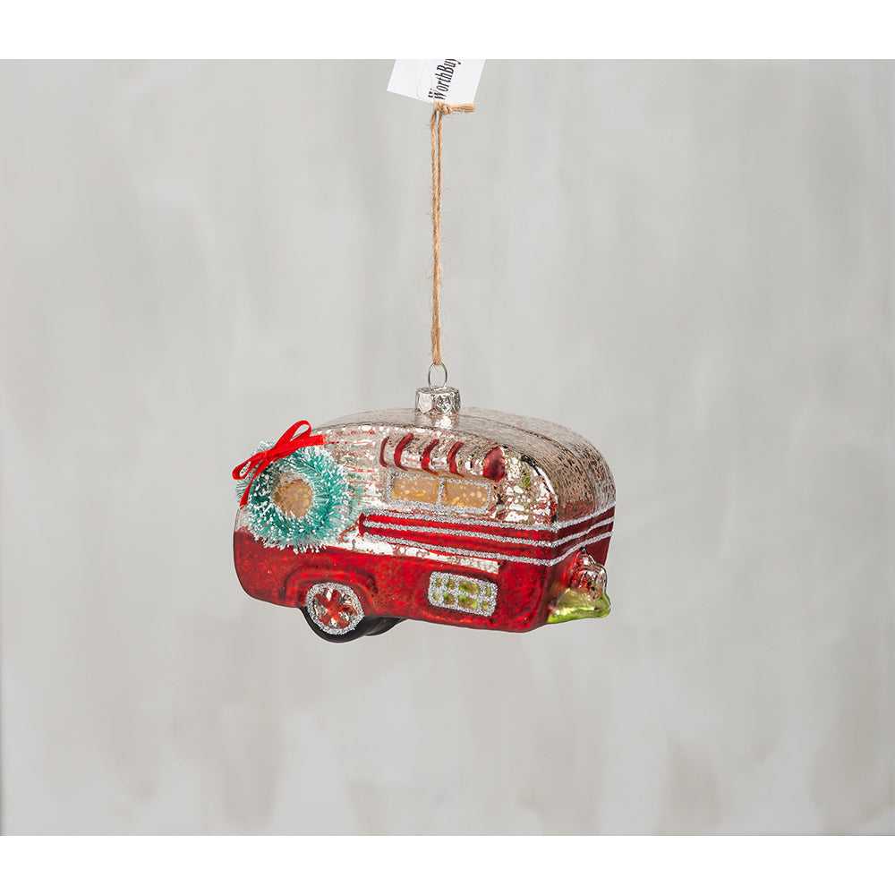 Holiday Ornaments Red Canned Ham Vintage Camper Glass Ornament 104335 16 $ Shop All Quirks! Stew's Incense