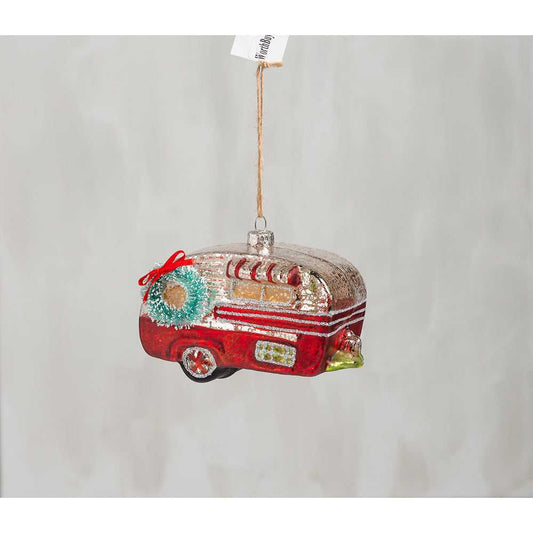 Holiday Ornaments Red Canned Ham Vintage Camper Glass Ornament 104335 16 $ Shop All Quirks! Stew's Incense