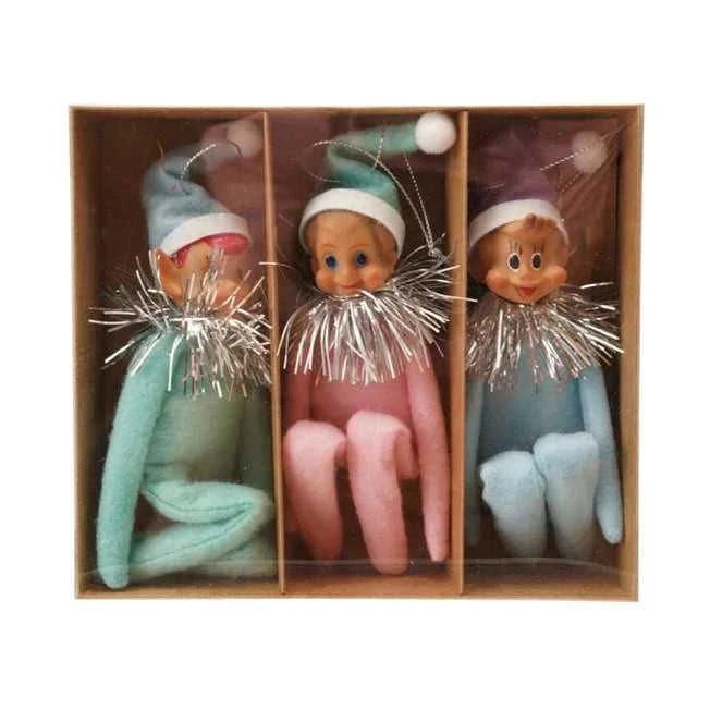 Seasonal & Holiday Decorations Pastel MCM KneeHugger Elf Ornaments, Set of 3 Vintage Reproduction XS9030 29 $ Christmas Quirks! Stew's Incense