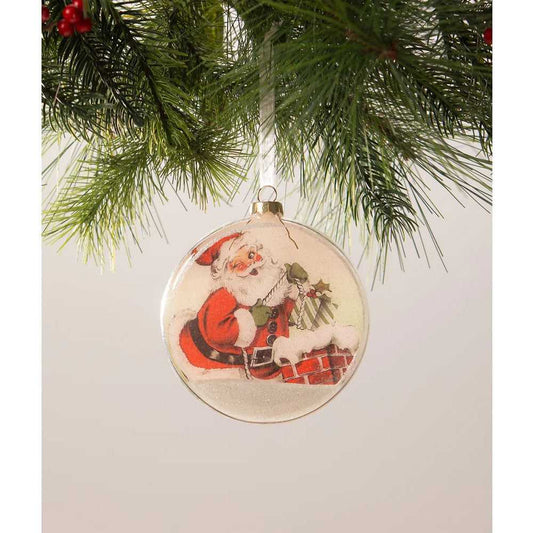 Holiday Ornaments Santa Glass Disk Ornament by Bethany Lowe Designs LC3432 9 $ Christmas Quirks! Stew's Incense