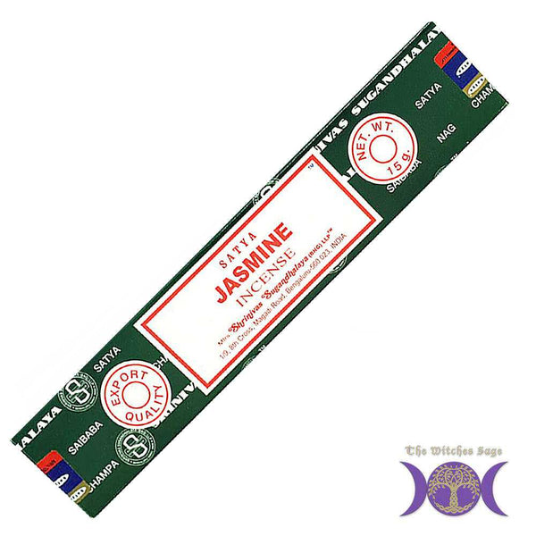 Incense Satya Jasmine Incense Stick 15 gm ST304 1 $ Shop All The Witches Sage LLC Stew's Incense