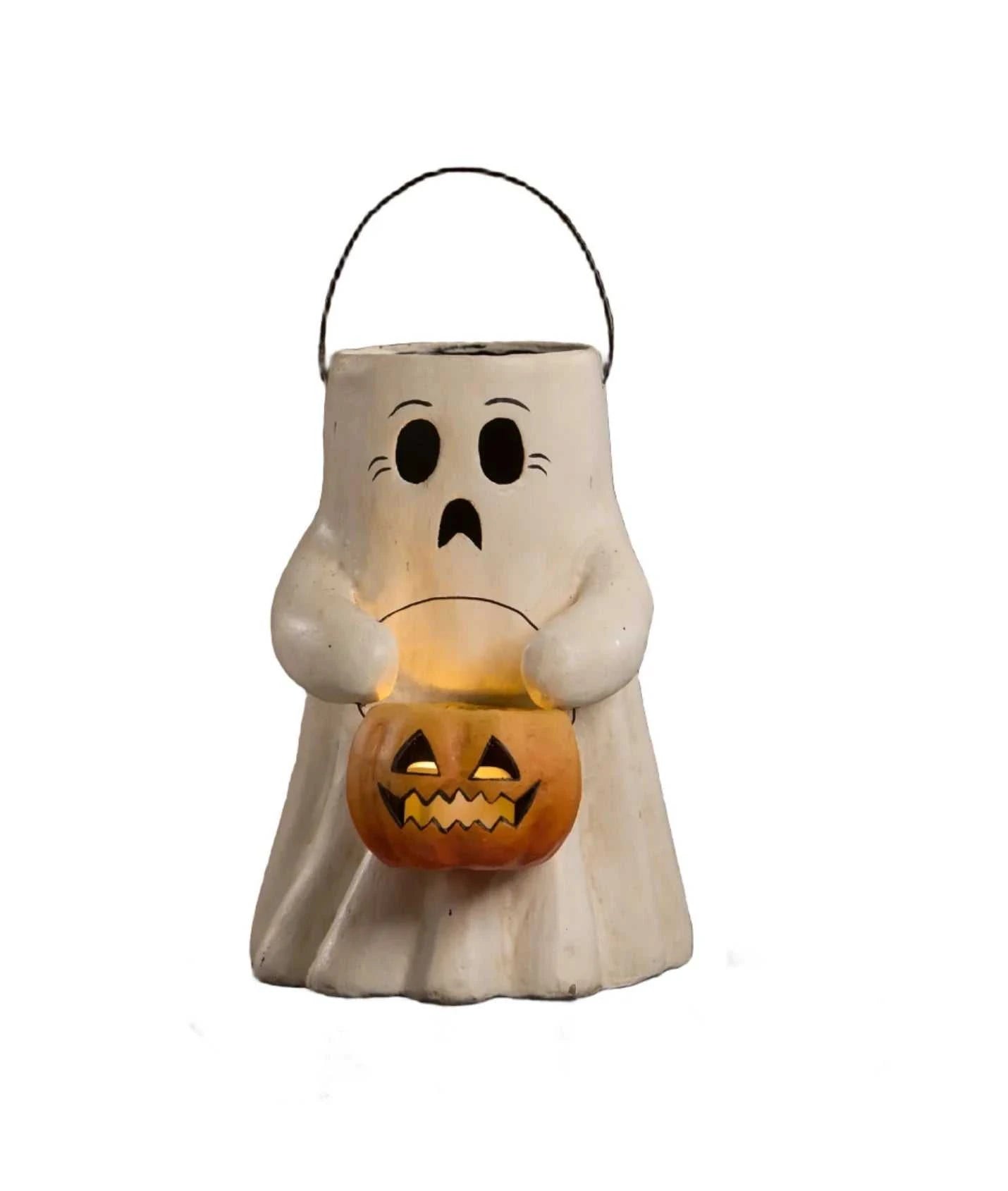 Seasonal Decor, Halloween Scaredy Boo With Pumpkin Bucket Paper Mache TJ2311 89 $ Shop All Quirks! Stew's Incense