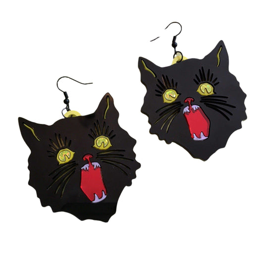 Earrings Scaredy Cat Statement Earrings 432254924883_E0F5 39 $ Quirks! Stew's Incense