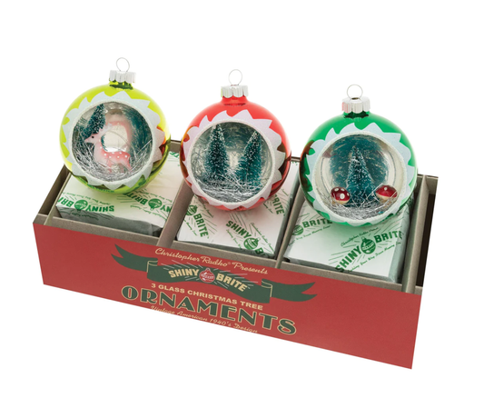 Holiday Ornaments Holiday Splendor 3 Count 4.25" Diorama Ornaments by Shiny Brite 4027843 47 $ Christmas Quirks! Stew's Incense