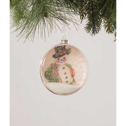 Holiday Ornaments Snowman Glass Disk Ornament by Bethany Lowe Designs LC2484 9 $ Shop All Quirks! Stew's Incense