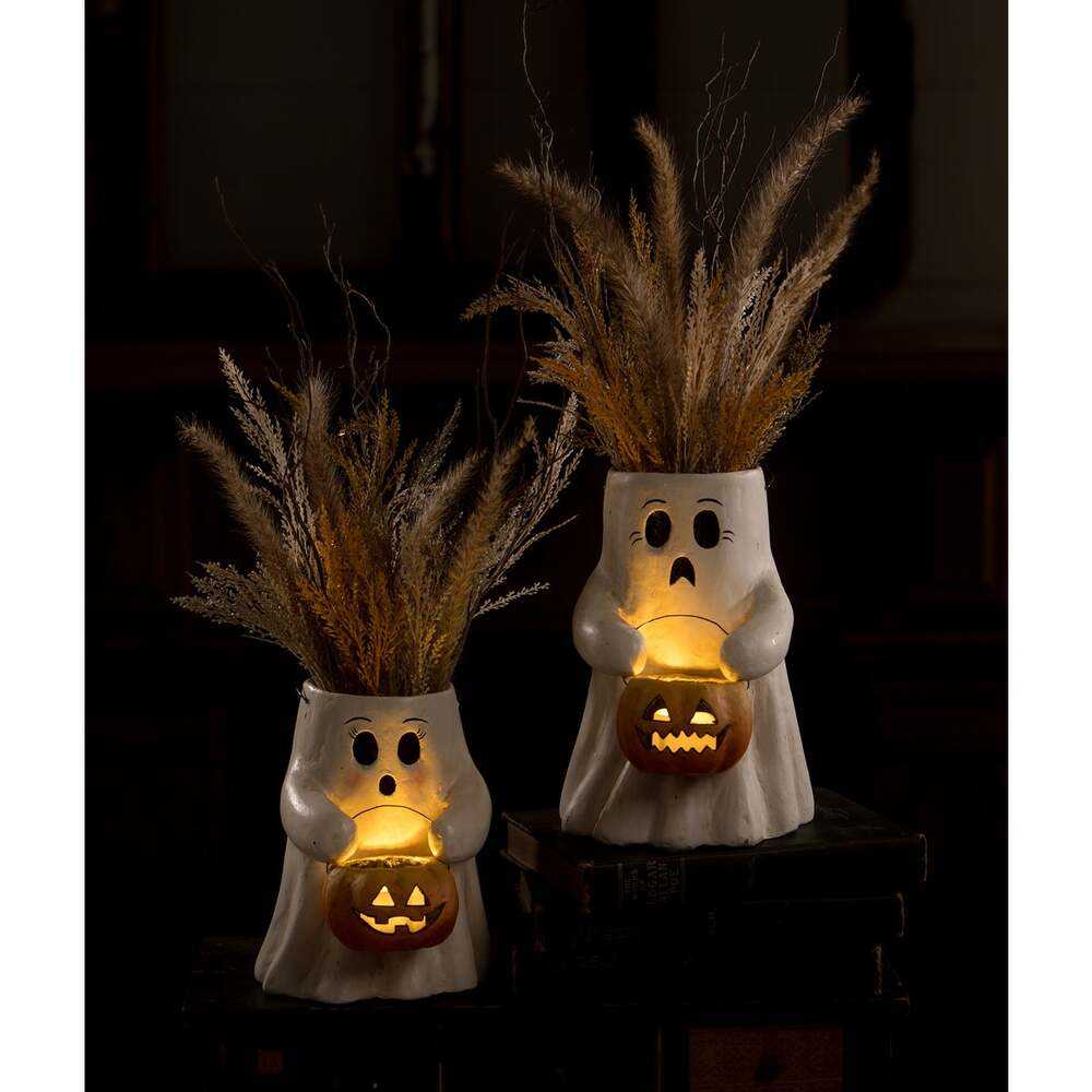 Figurines Sweet Boo With Pumpkin Bucket Paper Mache by Bethany Lowe Designs TJ2310 79 $ Shop All Quirks! Stew's Incense