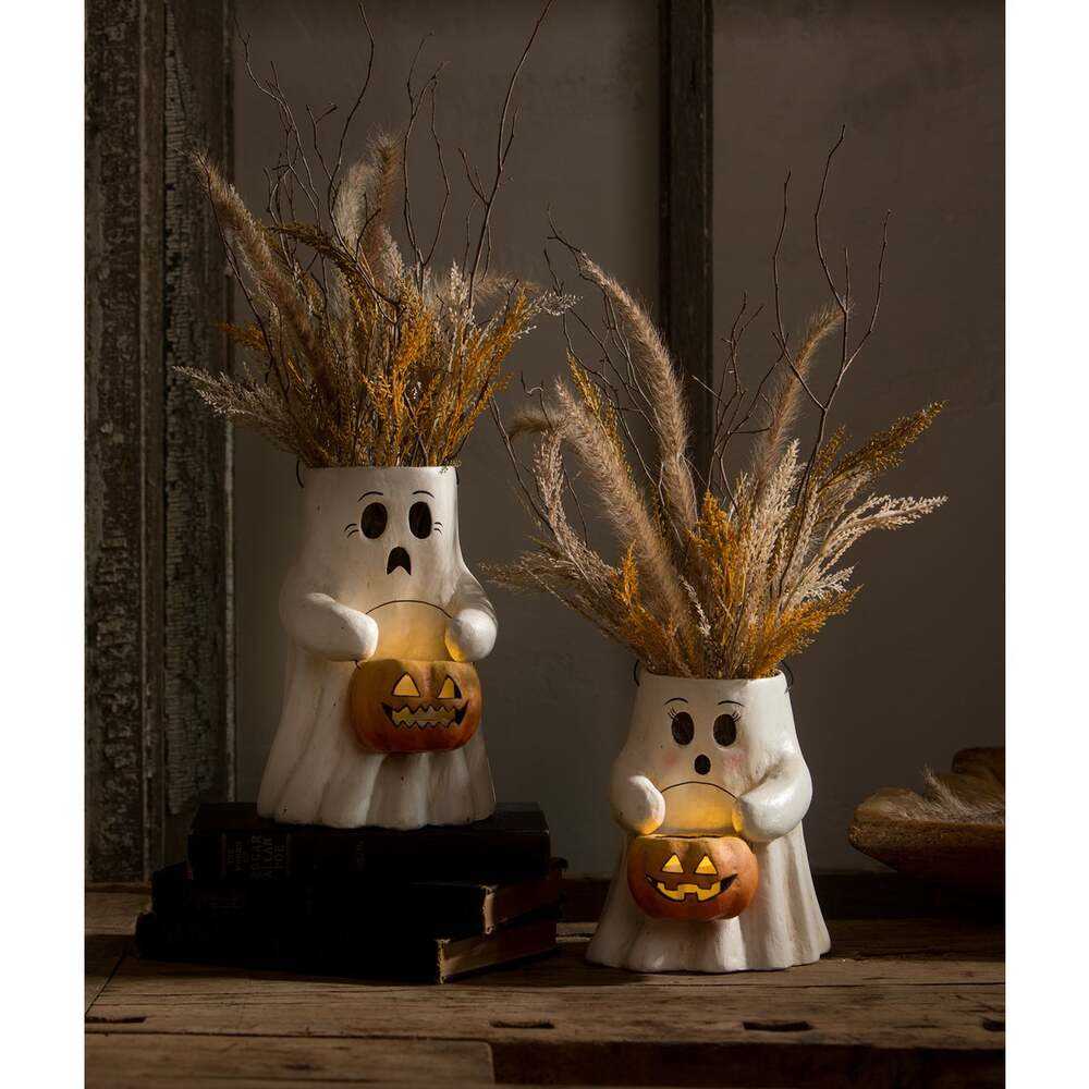 Figurines Sweet Boo With Pumpkin Bucket Paper Mache by Bethany Lowe Designs TJ2310 79 $ Shop All Quirks! Stew's Incense