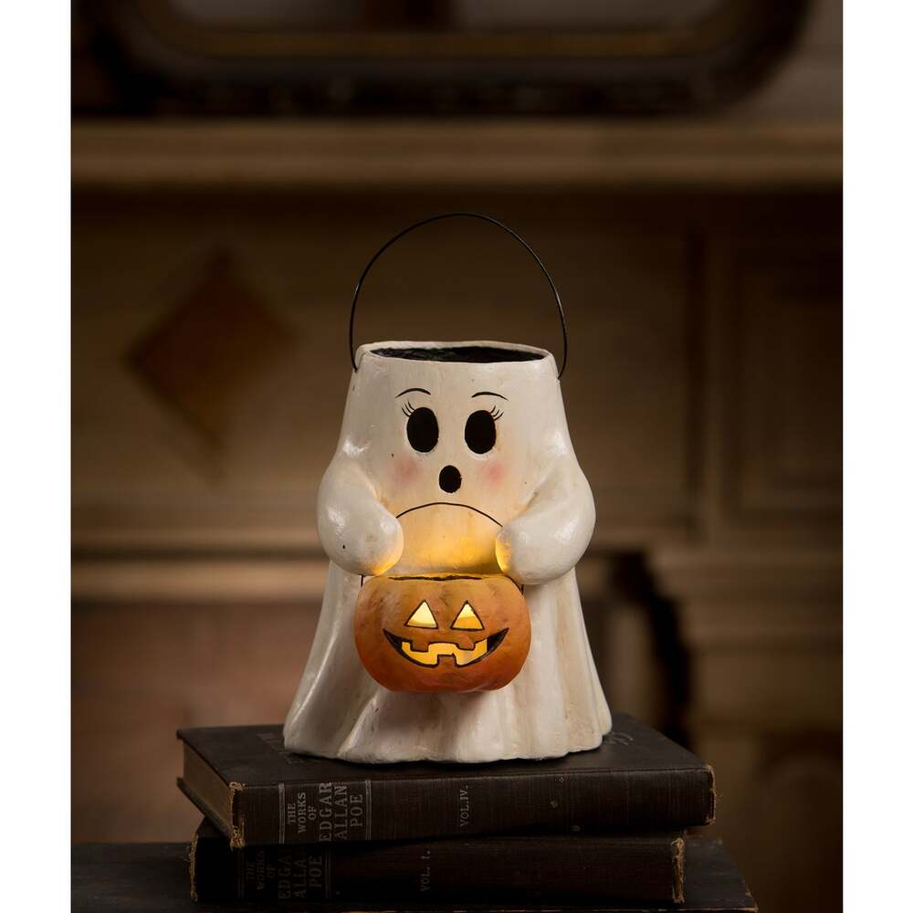 Figurines Sweet Boo With Pumpkin Bucket Paper Mache by Bethany Lowe Designs TJ2310 79 $ Shop All Quirks! Stew's Incense