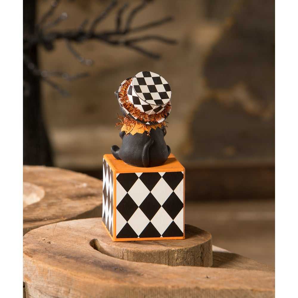 Figurines Top Hat Kitty on Block by Bethany Lowe Designs MA3078 29 $ Shop All Quirks! Stew's Incense