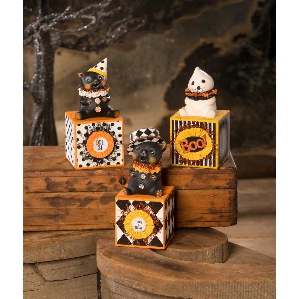 Figurines Top Hat Kitty on Block by Bethany Lowe Designs MA3078 29 $ Shop All Quirks! Stew's Incense