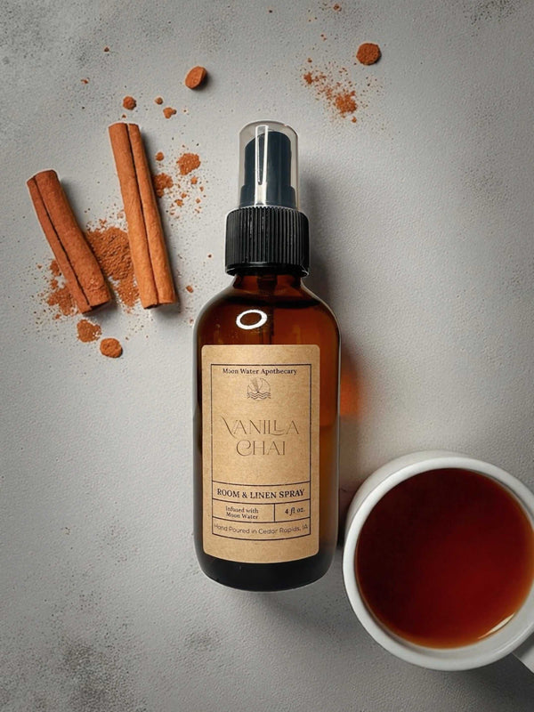  Vanilla Chai - REED DIFFUSER & ROOM SPRAY -- Spiced, Sweet Cream Aroma. by Moon Water Apothecary sku-42149594005594 24 $ Moon Water Apothecary Stew's Incense